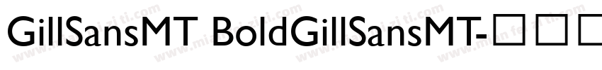 GillSansMT BoldGillSansMT字体转换